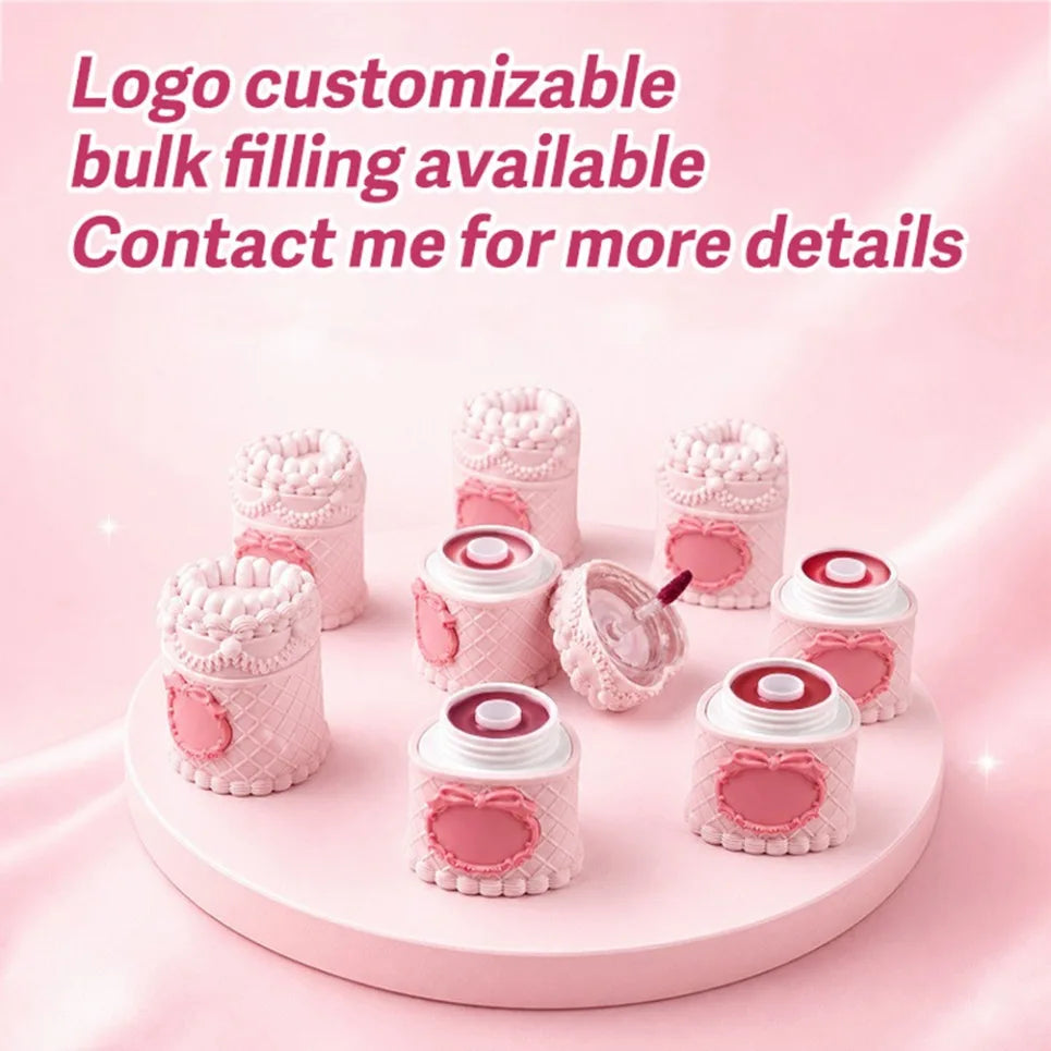 Heart Strawberry Cake Matte Lip Mud – Vegan Lipstick Cream Matte Lip Mud Axl