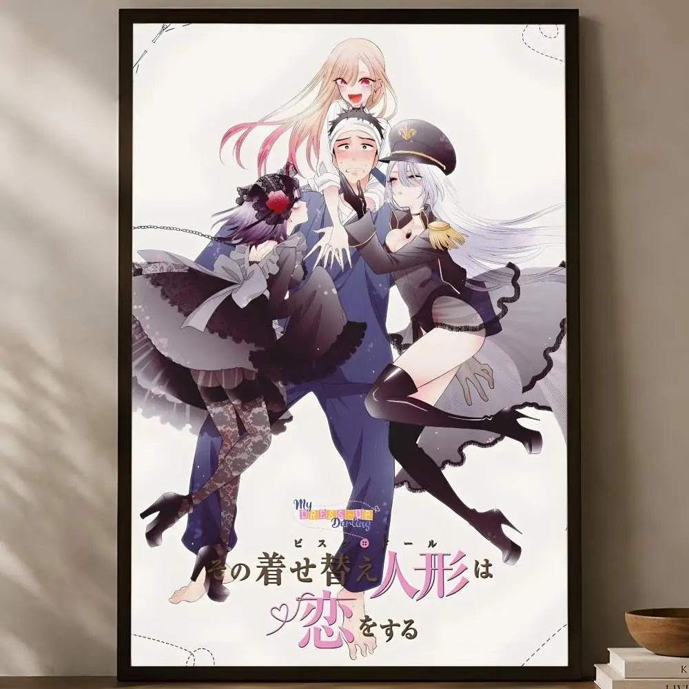 My Dress-Up Darling Self-Stick HD Wall Art Poster | Anime Decor Anime Wall Poster Axl White12 15X20cmNoframe