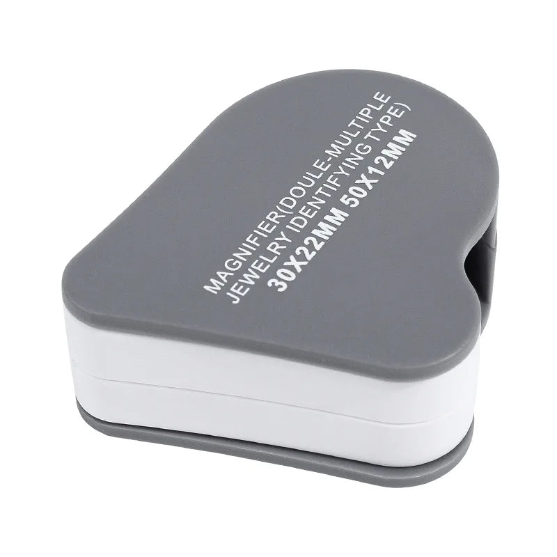 Mini 30X 50X Dual Lens Folding Pocket Loupe Magnifier – Jewelry Pocket Loupe Magnifier Axl