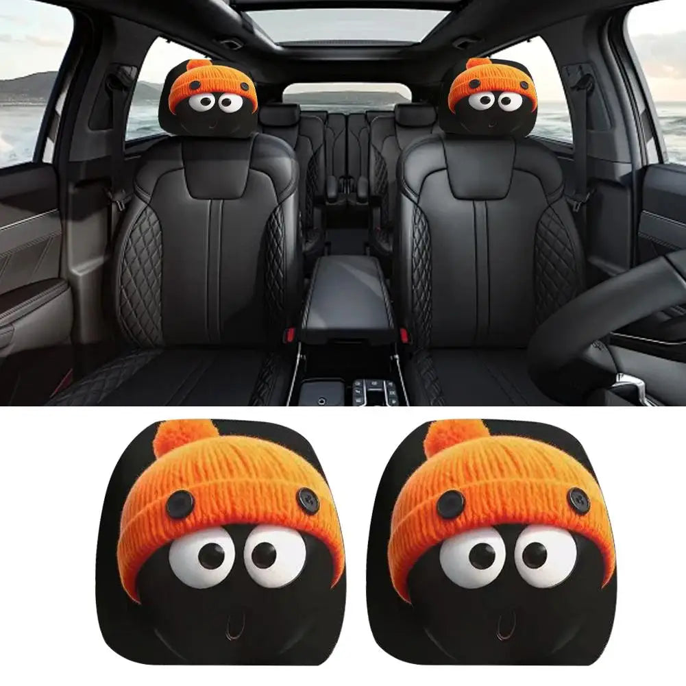 Cartoon Anime Car Headrest Covers – Universal Elastic Fit 2pc Car Headrest Covers Axl