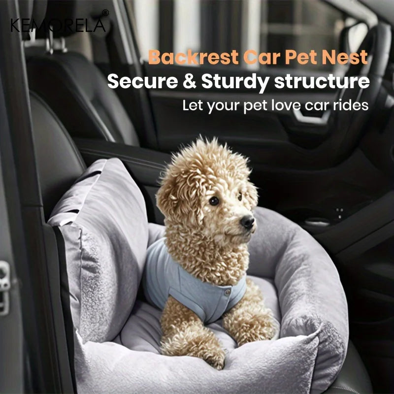 KEMORELA Car Seat Pet Carrier for Cats & Small Dogs – Gray Pet Car Seat Carrier Axl