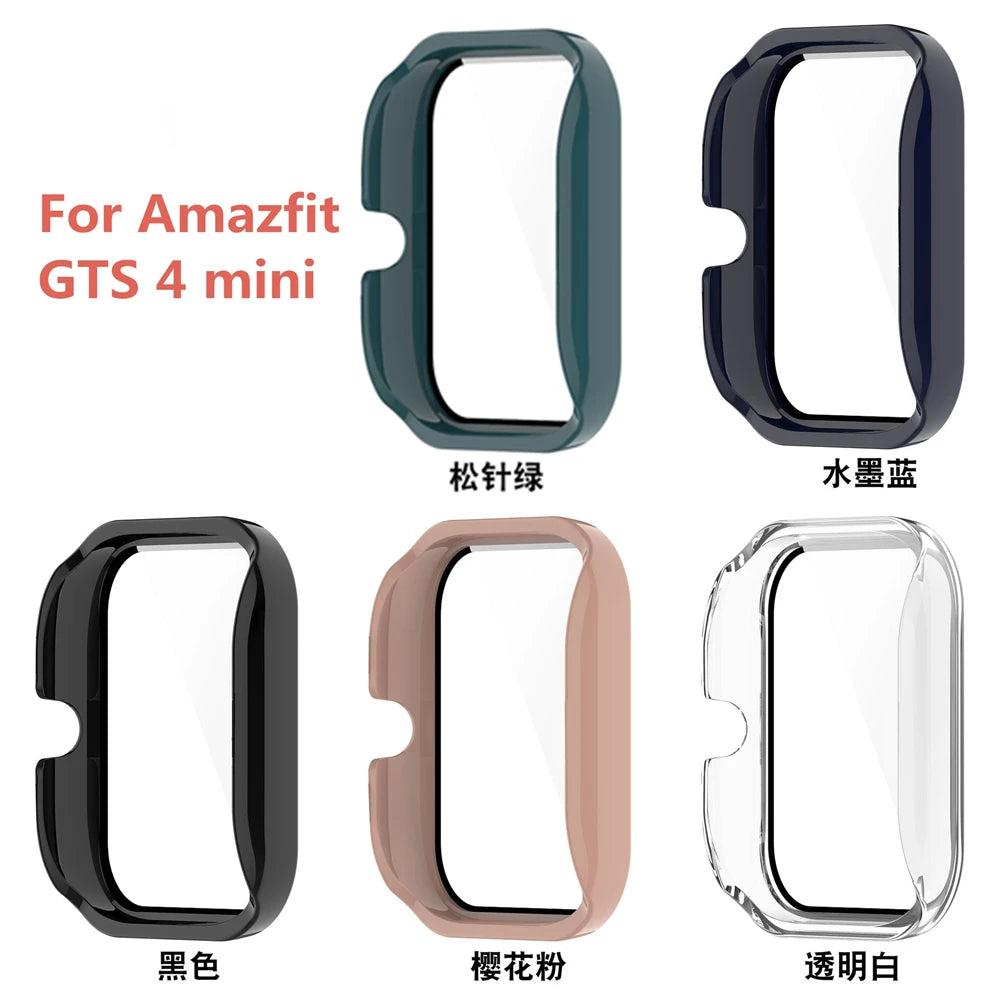 PC Case & Screen Protector for Amazfit GTS 4 Mini Watch Smartwatch Case Axl