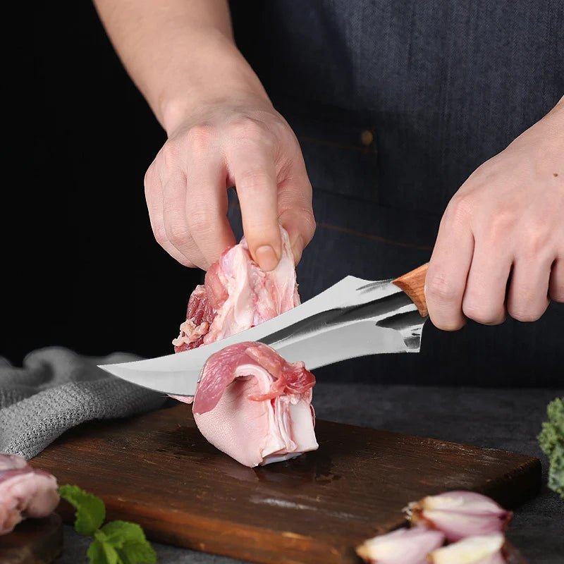 InLeung Forged Boning Knife – Stainless Steel Chef Knife Boning Chef Knife Axl