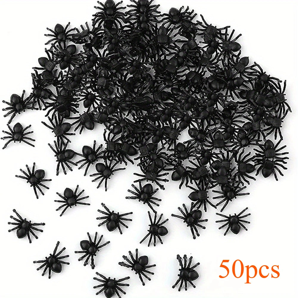 Realistic Mini Spider Halloween Decorations – Prank & Haunted House Halloween Decoration Axl