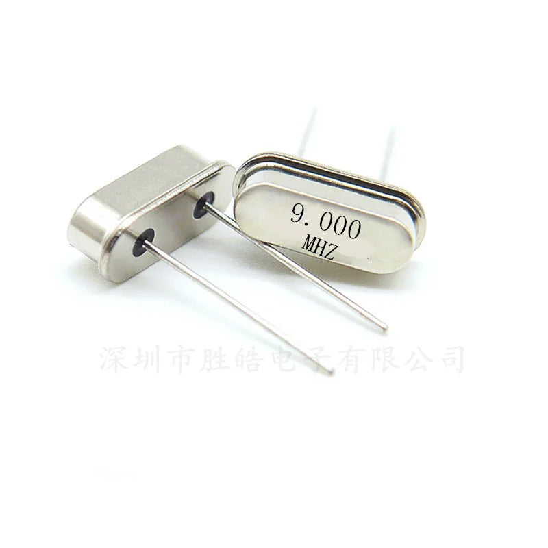 100PCS HC-49S 9MHz Quartz Crystal Resonator Passive Oscillator Crystal Resonator Axl Default Title