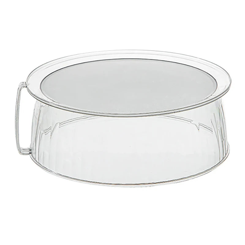 10-Inch Clear Microwave Food Cover Lid with Handle | Splash Guard Microwave Food Cover Axl L
