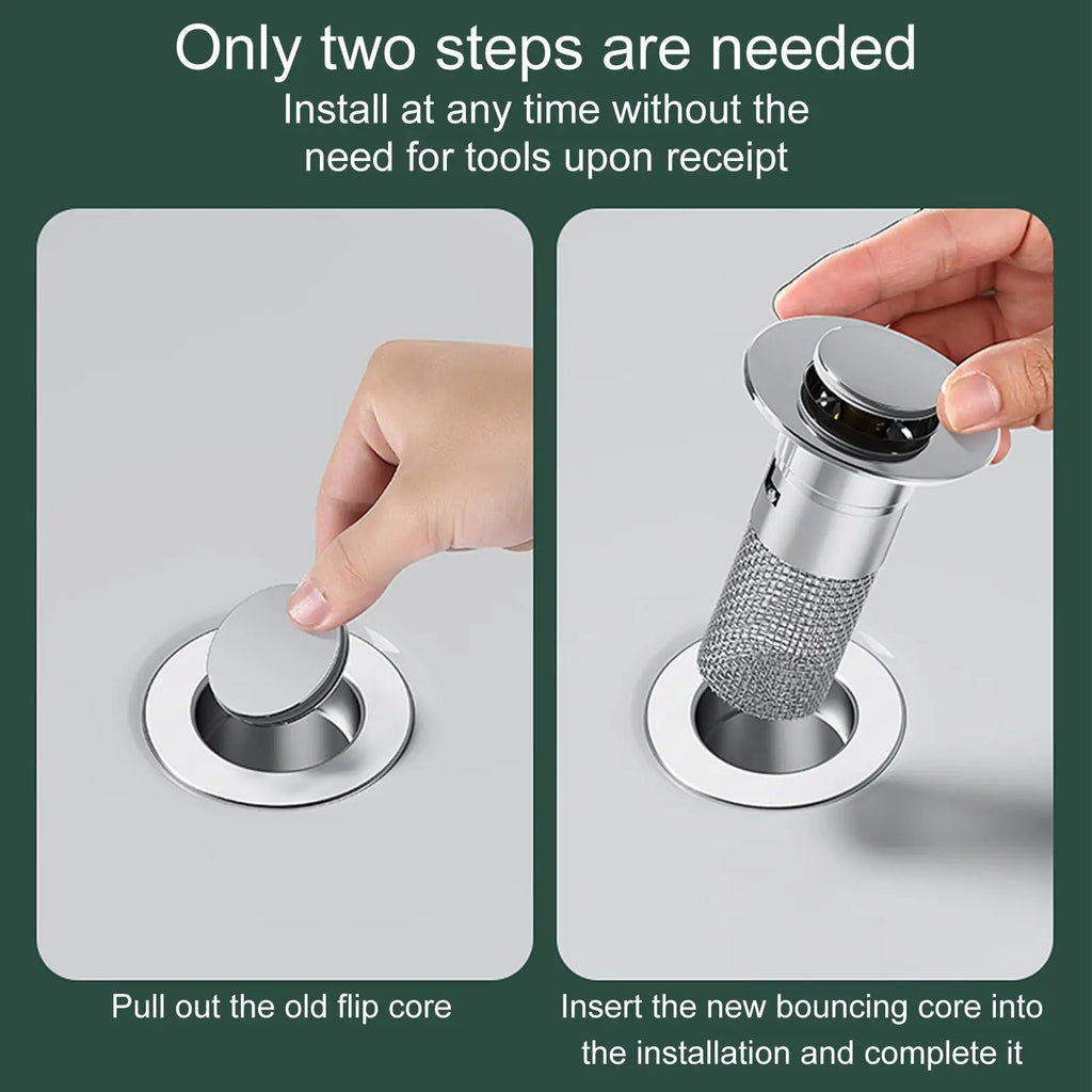 Sink Drain Strainer & Hair Catcher – Anti-Clog Filter Plug Drain Strainer Filter Axl