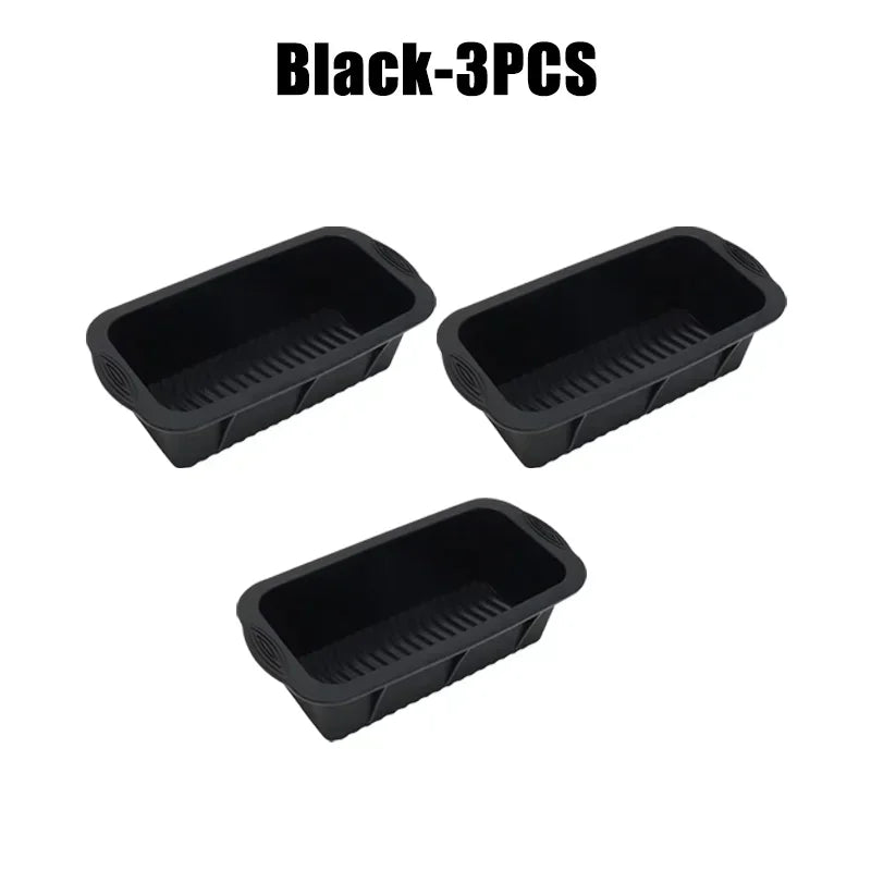 Oversized Silicone Ice Block Mold – Large Ice Cube Tray 1/3/5 Pc Silicone Ice Mold Axl Black-3PCS