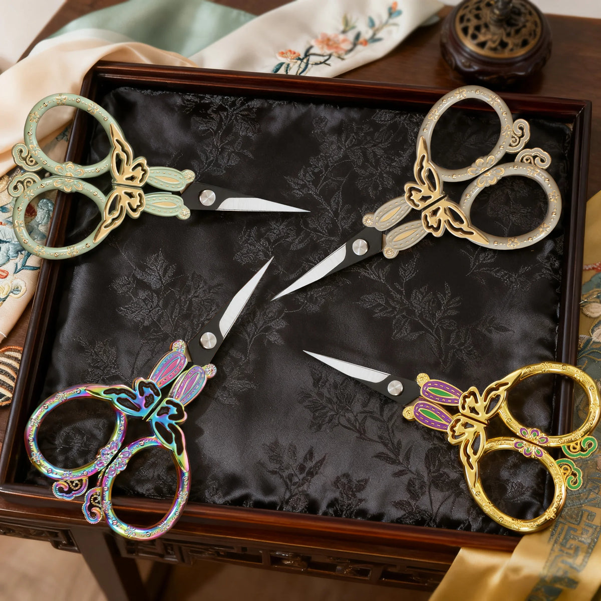 Retro Vintage Sewing Scissors – Embroidery & Fabric Shears Embroidery Scissors Axl