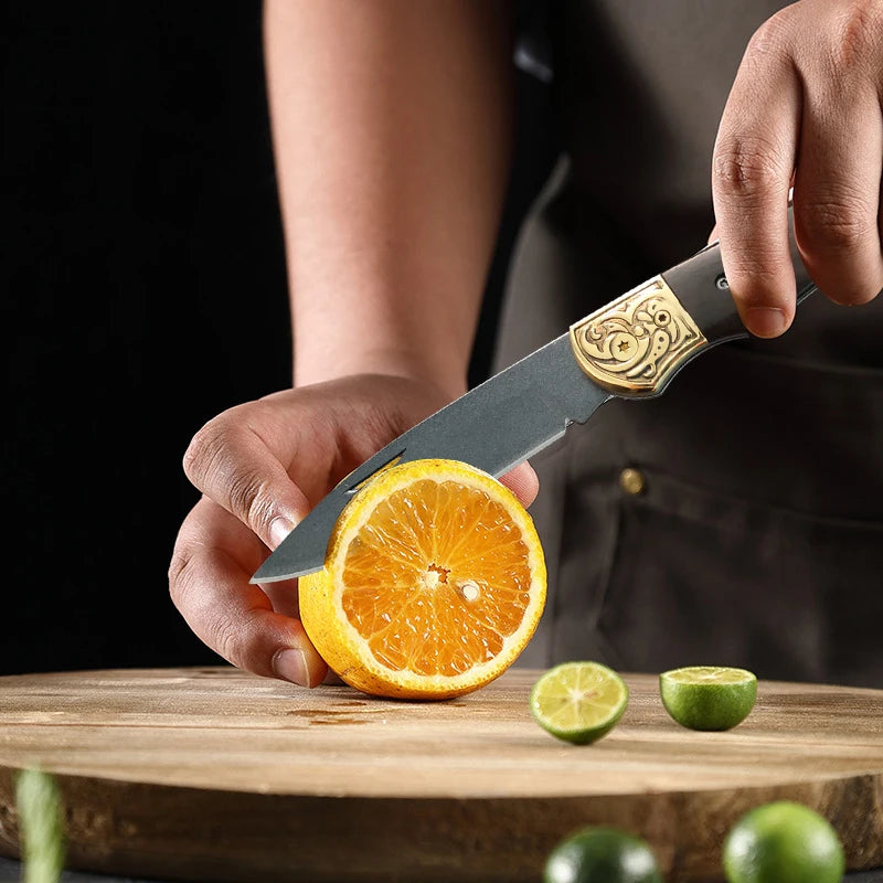InLeung Folding Kitchen Knife – Stainless Steel Utility Blade Folding Kitchen Knife Axl
