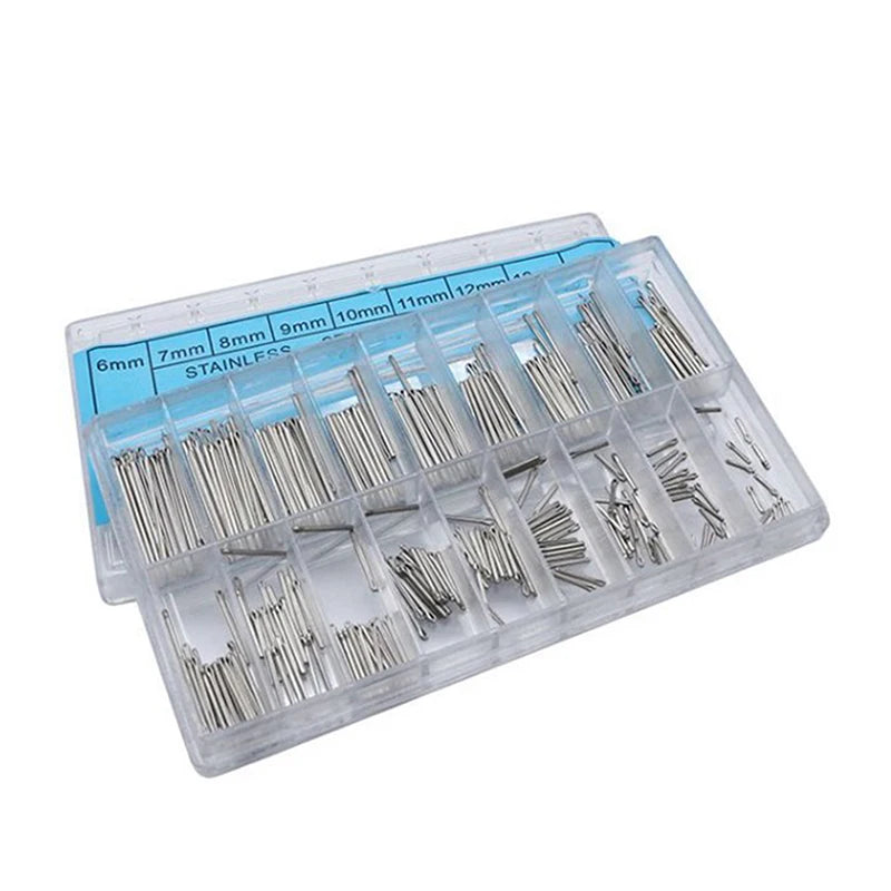 360 Pcs Watch Band Split Pins Kit – 18 Sizes Stainless Steel Watch Repair Kit Axl