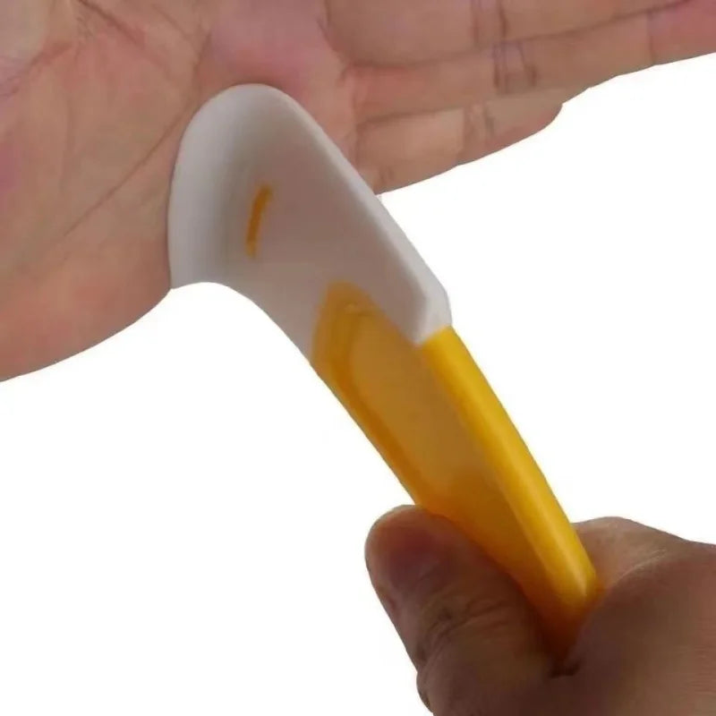 Soft Silicone Kitchen Scraper & Cleaner Tool – Yellow Silicone Kitchen Scraper Axl