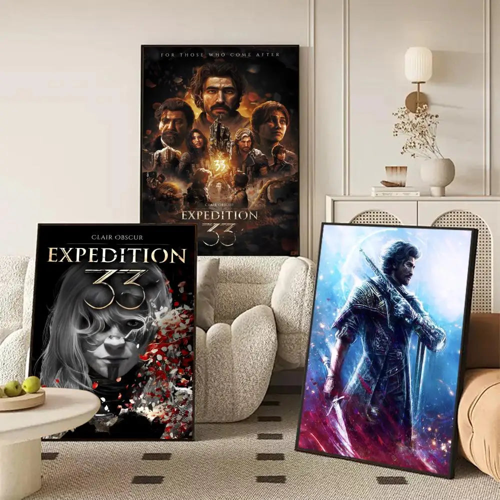 C-Clair Expedition 33 Frameless Canvas Wall Art Poster Canvas Wall Art Axl