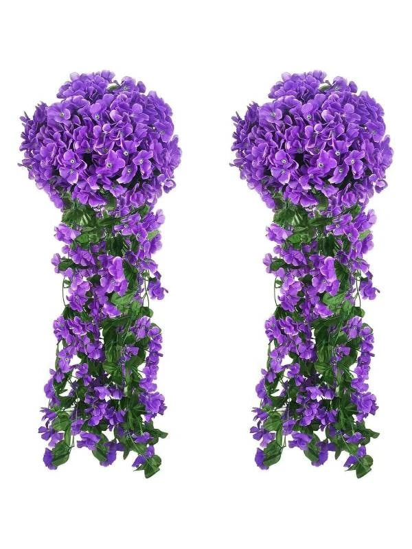 Artificial Silk Rose Vine – Wedding Arch & Wall Décor Artificial Flower Vine Axl PURPLE 1 pc