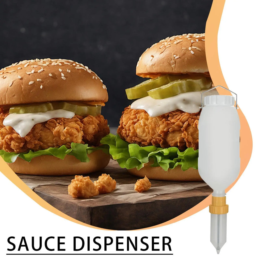 2.5L Hangable Sauce Dispenser – Leak-Proof Refillable Condiment Condiment Dispenser Axl