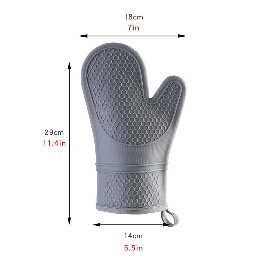 Silicone Oven Mitts 2-Pack | Heat Resistant 500°F, BPA-Free Silicone Oven Mitts Axl
