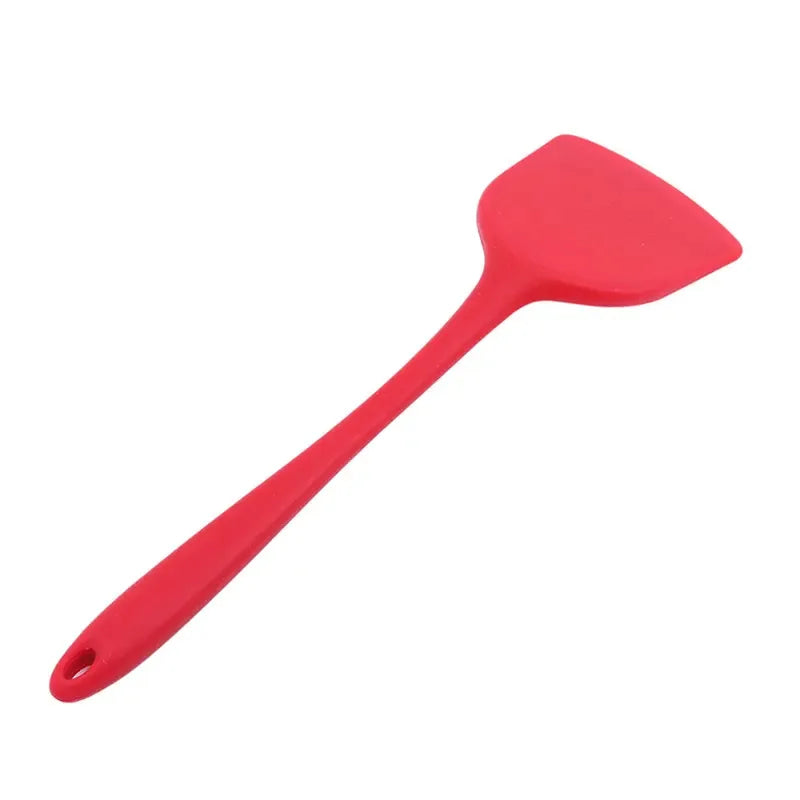 Food Grade Silicone Wok Spatula – Long Handle Kitchen Turner Silicone Kitchen Spatula Axl