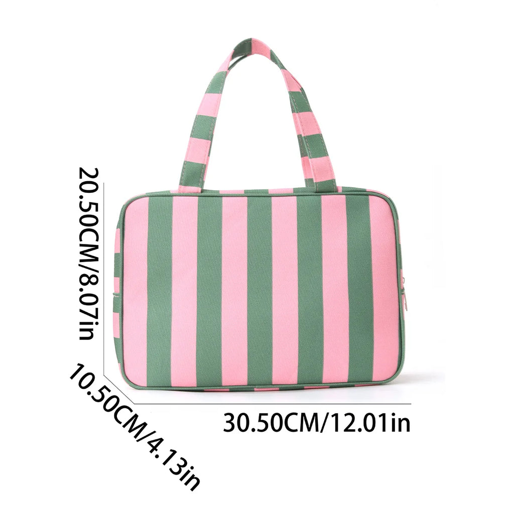 Large Capacity Travel Cosmetic Bag – Elegant Polyester Organizer Travel Cosmetic Bag Axl