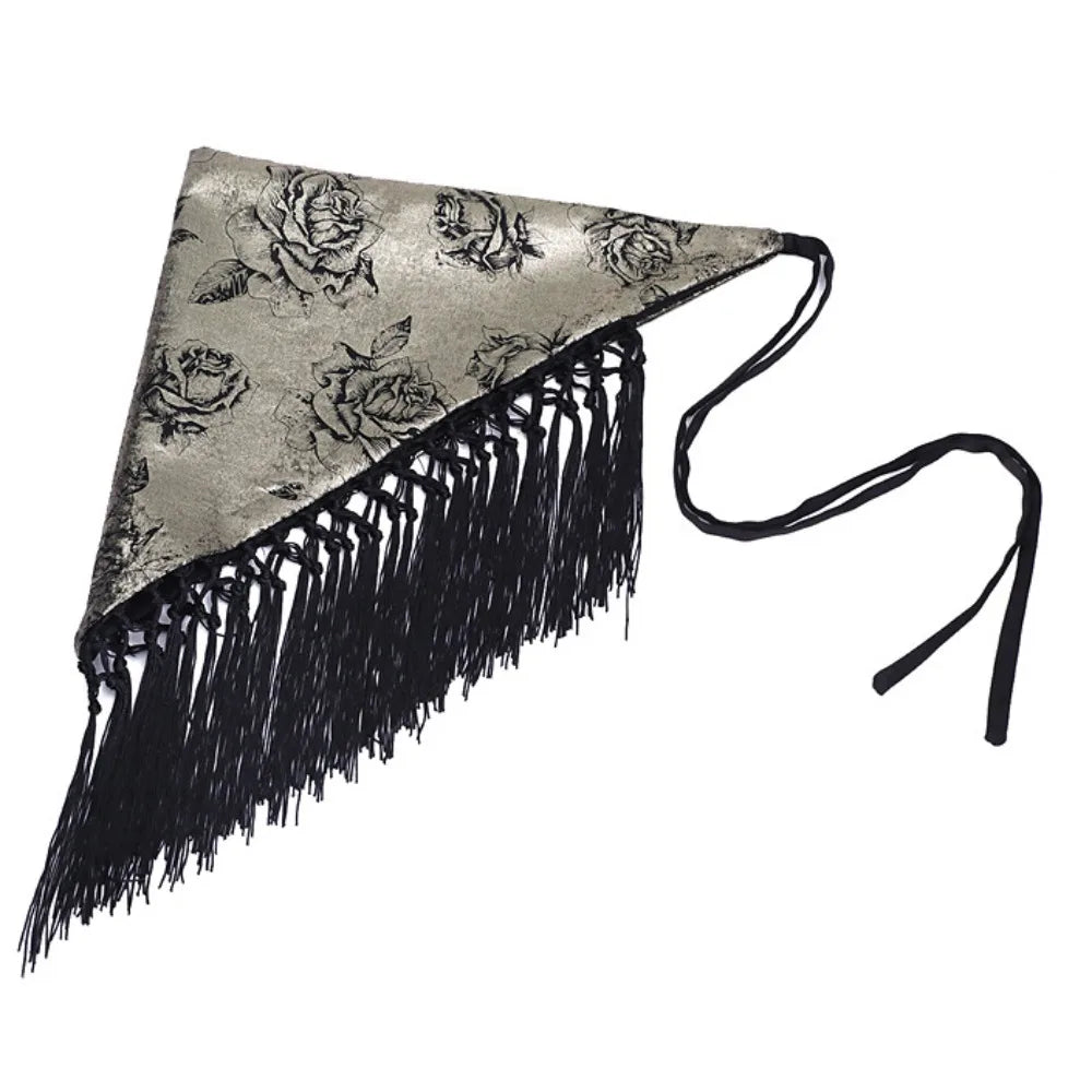 Chinese Tassel Waist Belt – Ethnic Hip Wrap Scarf & Skirt Tassel Waist Belt Axl Style 1