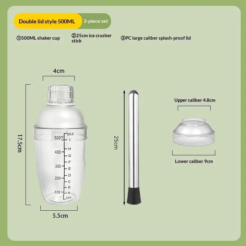 Cocktail Shaker & Jigger Set 3/5/7 Pcs – Home Bar Kit Cocktail Shaker Set Axl 500ML 3PCS