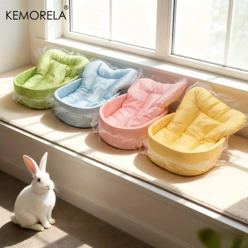 Fluffy Bunny Princess Nest – Plush Bed for Rabbits & Small Pets Small Pet Bed Axl