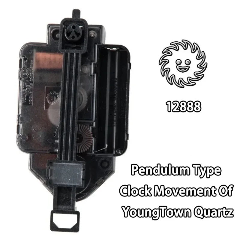 YOUNGTOWN Silent Pendulum Quartz Clock Movement – DIY Repair Clock Movement Mechanism Axl