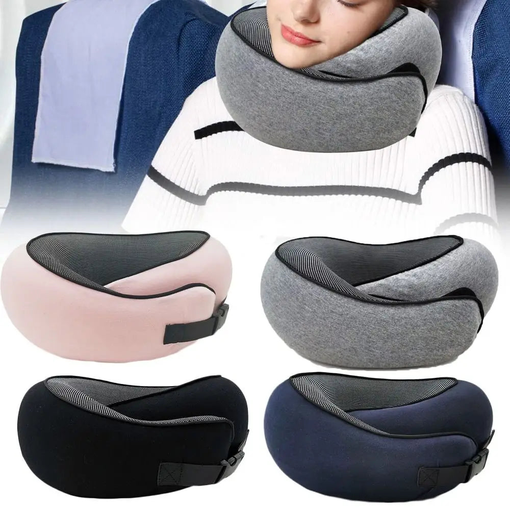 Memory Foam U-Shape Travel Neck Pillow – Adjustable Support Travel Neck Pillow Axl