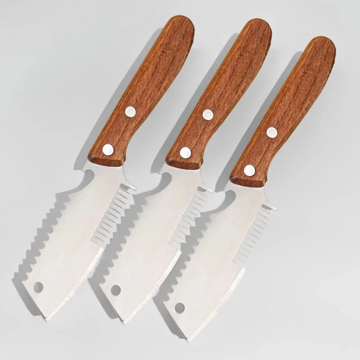 Stainless Steel Scallion Slicer Knife | Multi-Use Kitchen Scraper Kitchen Slicer Knife Axl 3pcs