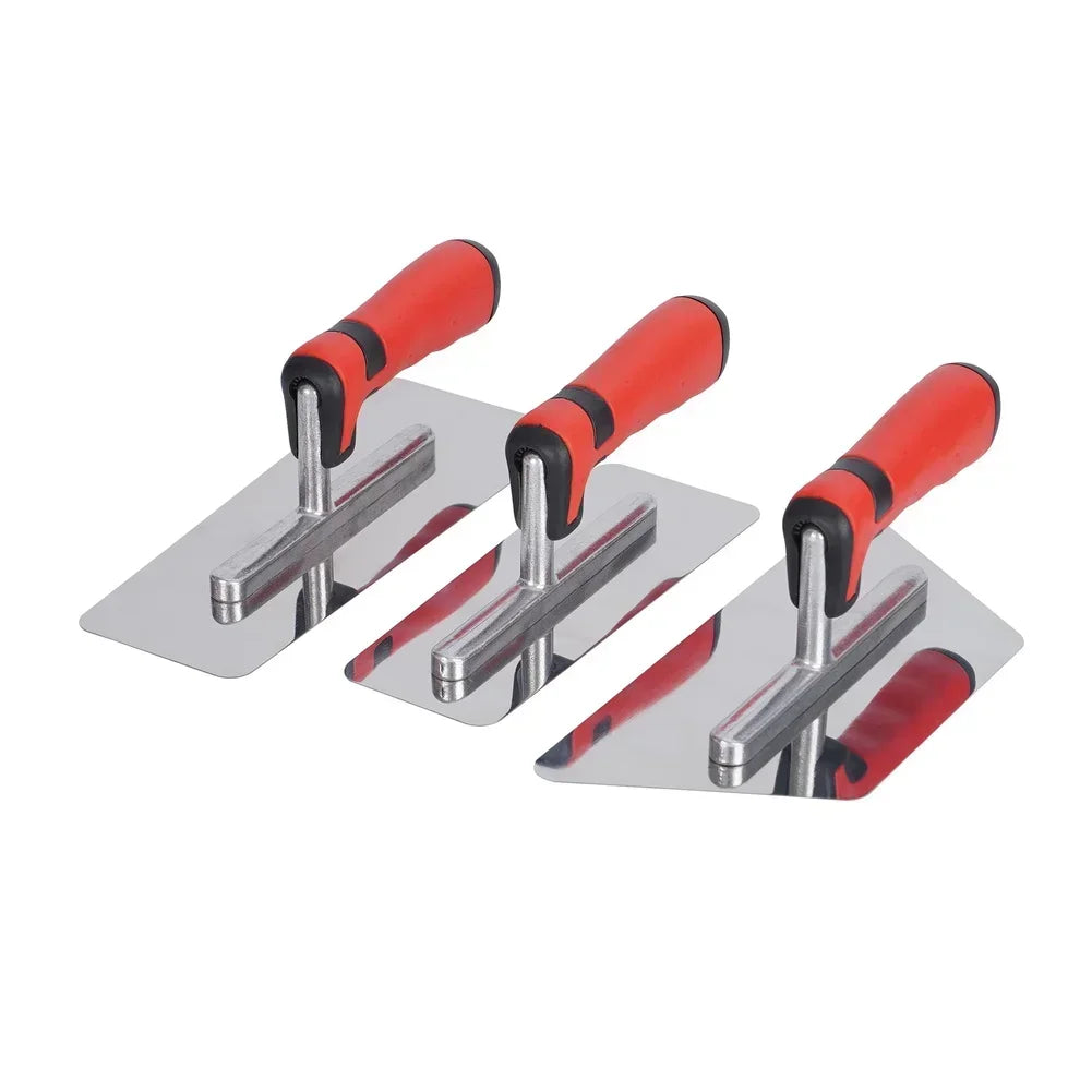 3-Piece Stainless Steel Plastering Trowel Set | Paint Scraper Plastering Trowel Set Axl