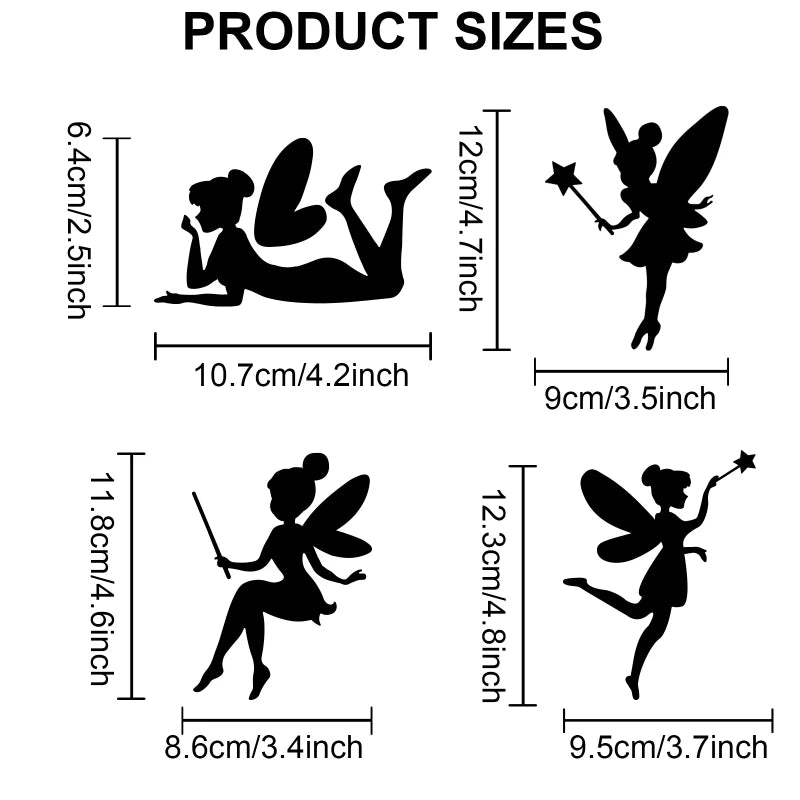 6-Piece Lady Silhouette Stencil Set – Layered Drawing Templates Painting Stencil Set Axl AECH04-03523