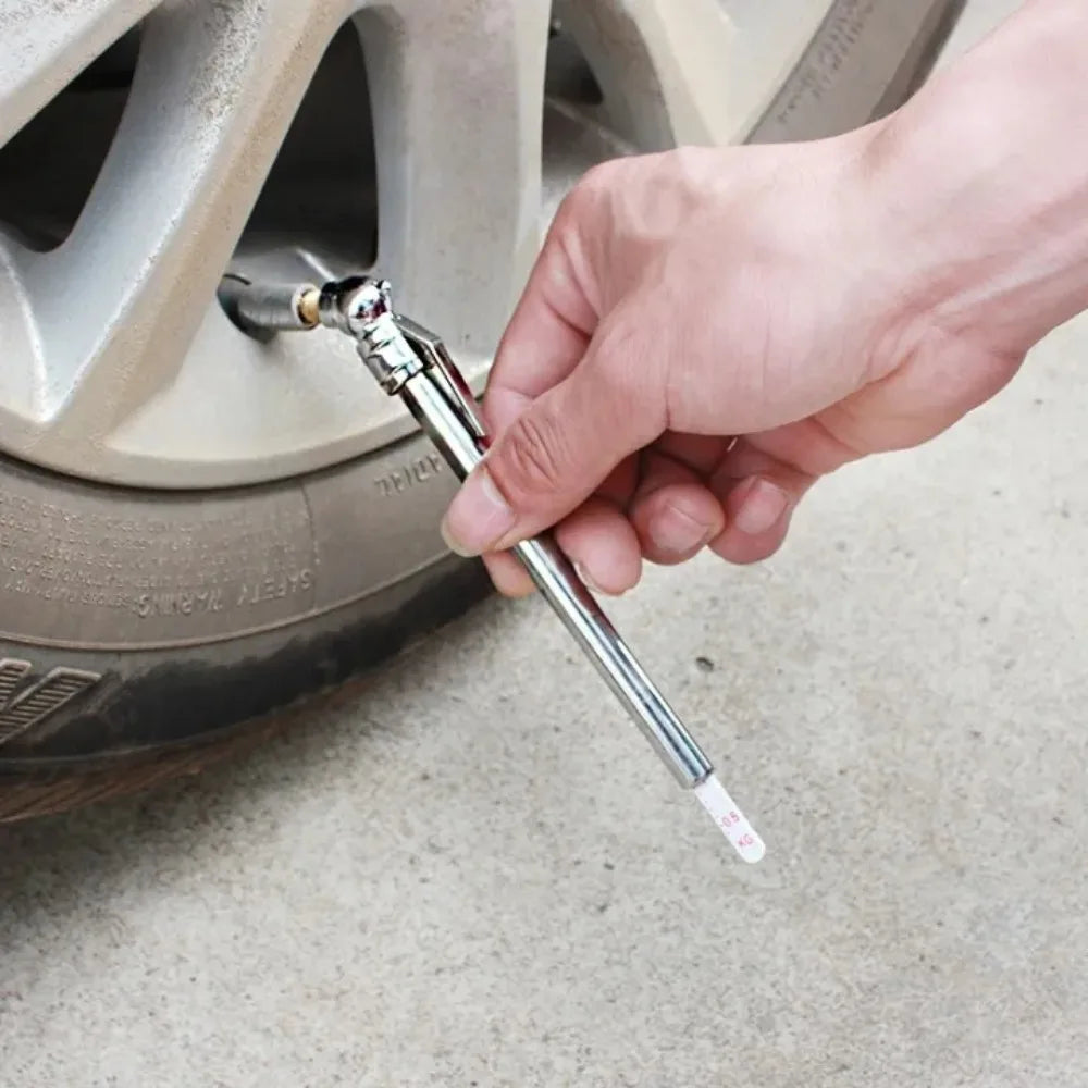 Portable Tyre Pressure Gauge Pen 5–50 PSI | Car & Bike Tyre Pressure Gauge Axl