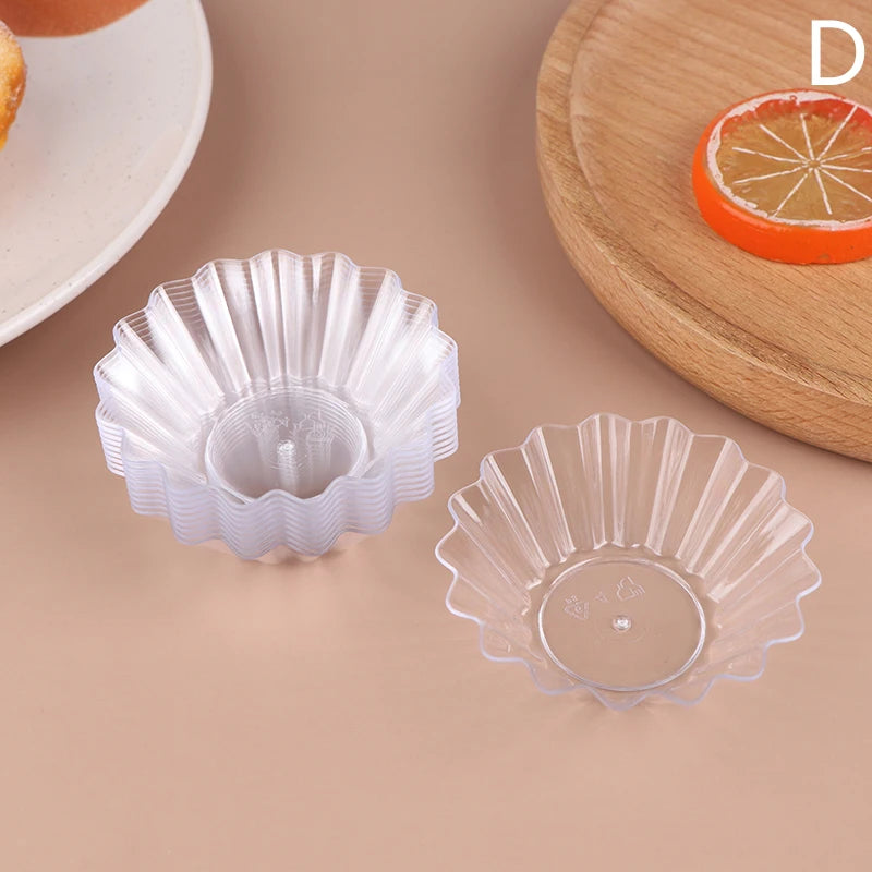 10-Pack Mini Transparent Dessert Cups – Mousse & Appetizer Plates Dessert Cup Set Axl D