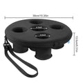 Floating Pool Cup Holder – 5-Hole Drink Float Tray Pool Drink Float Axl Black