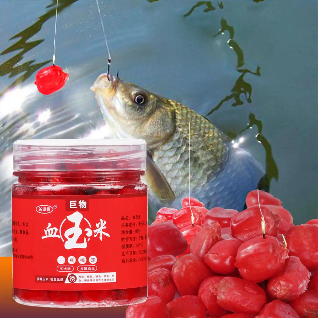 80g Blood Corn Fish Attractant – Carp, Trout & Catfish Bait Fishing Bait Attractant Axl