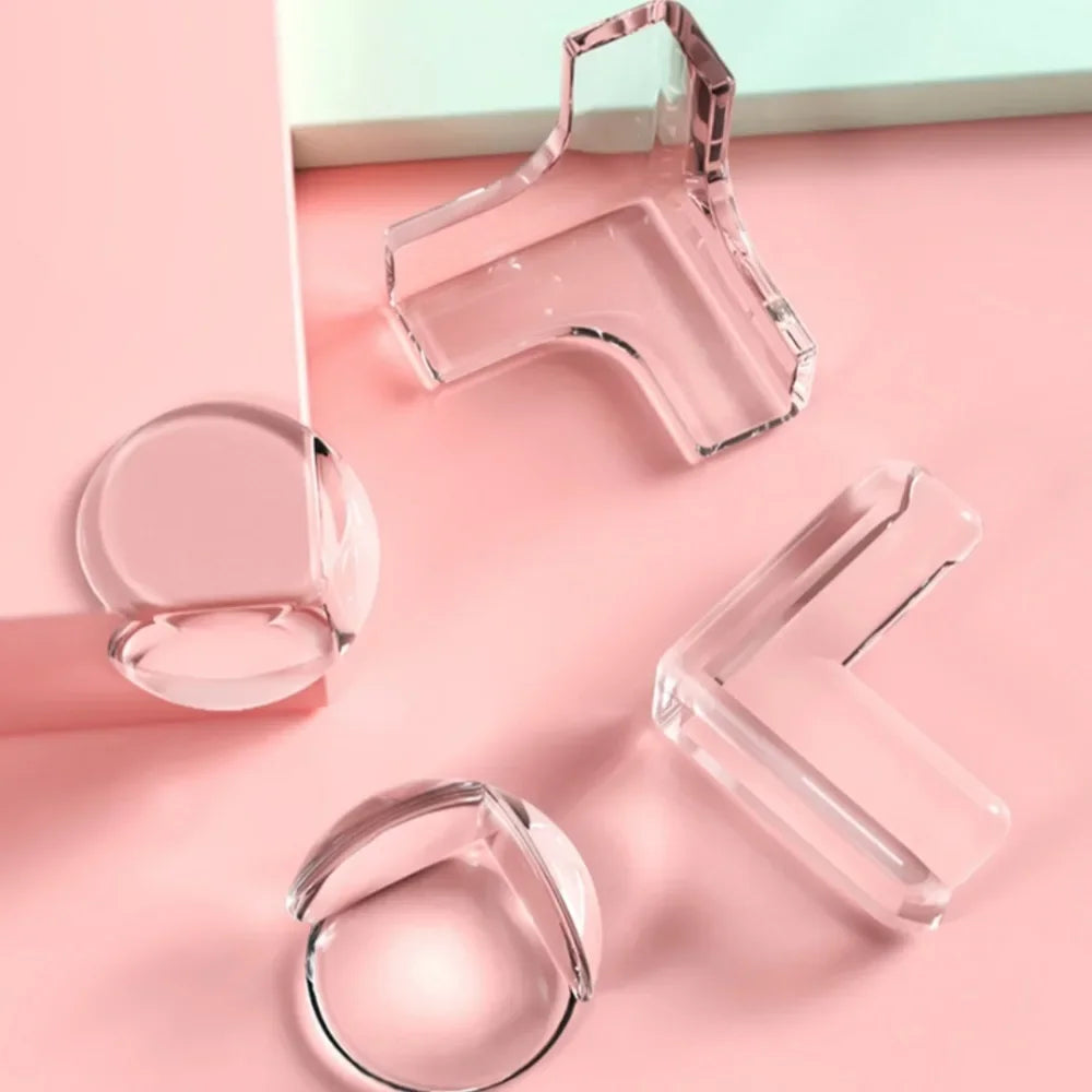 10-Pack Transparent Silicone Corner Guards – Baby Furniture Edge Corner Guard Set Axl