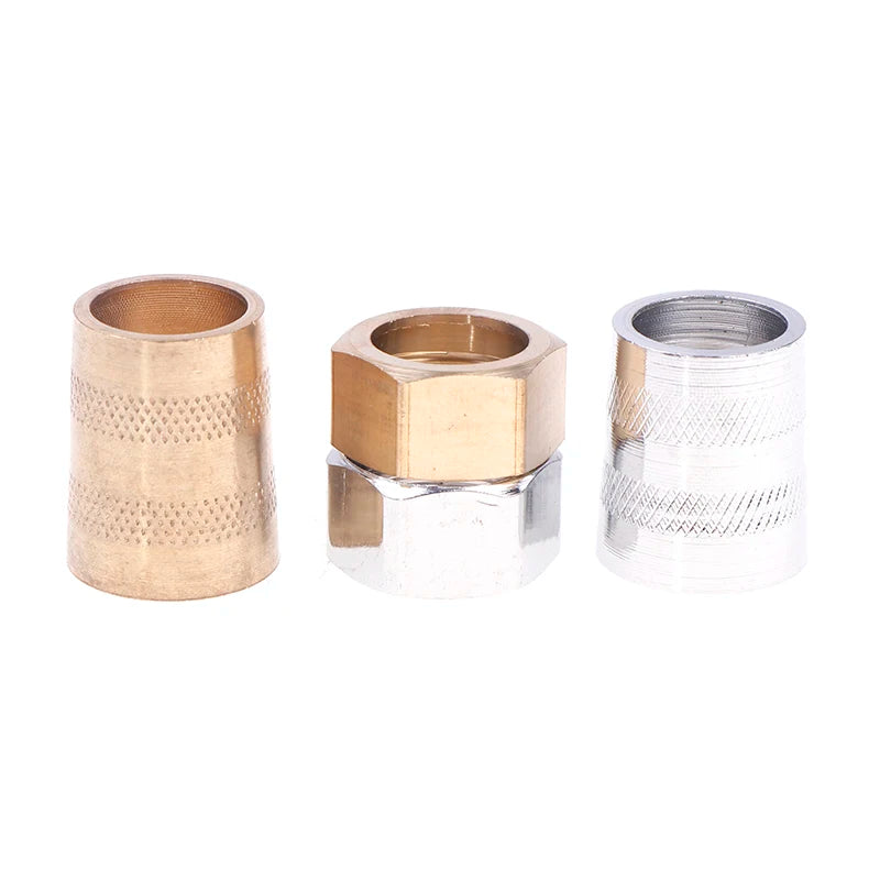 Shower Hose Nut Connector – Zinc Alloy Water Inlet Pipe Cap Shower Hose Connector Axl