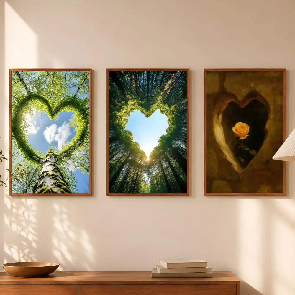 Self-Stick HD PVC Flower Landscape Wall Art Poster | Waterproof Wall Art Poster Axl