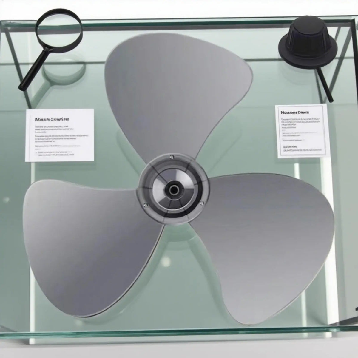 16-Inch Pedestal Fan Blade Replacement with Nut Cover | PP Fan Blade Replacement Axl