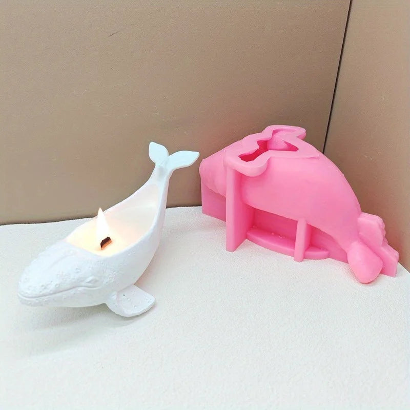 Big Whale Silicone Mold – Resin, Concrete & Candle DIY Silicone Craft Mold Axl