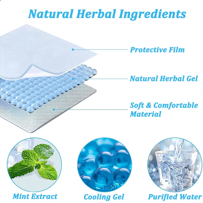 Ice Cool Cooling Patch 10-Pack | Sports, Hiking & Travel Cooling Body Patch Axl