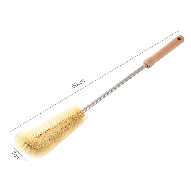 Long Handle Wooden Bottle Cleaning Brush – 30/40/50cm Bottle Cleaning Brush Axl 50x7cm