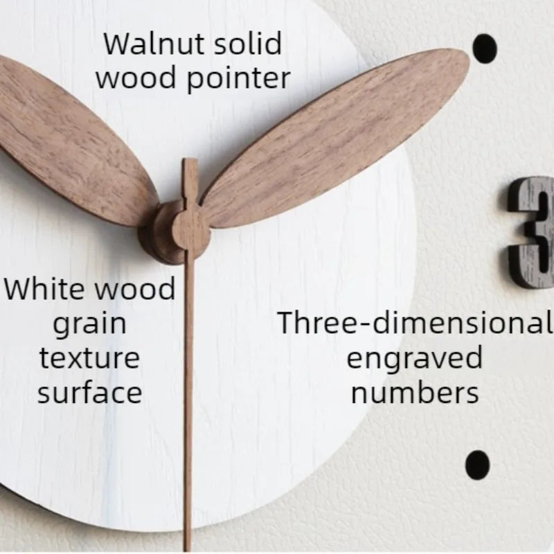 Modern Silent Wood Wall Clock – Minimalist Home Decor Wall Clock Axl