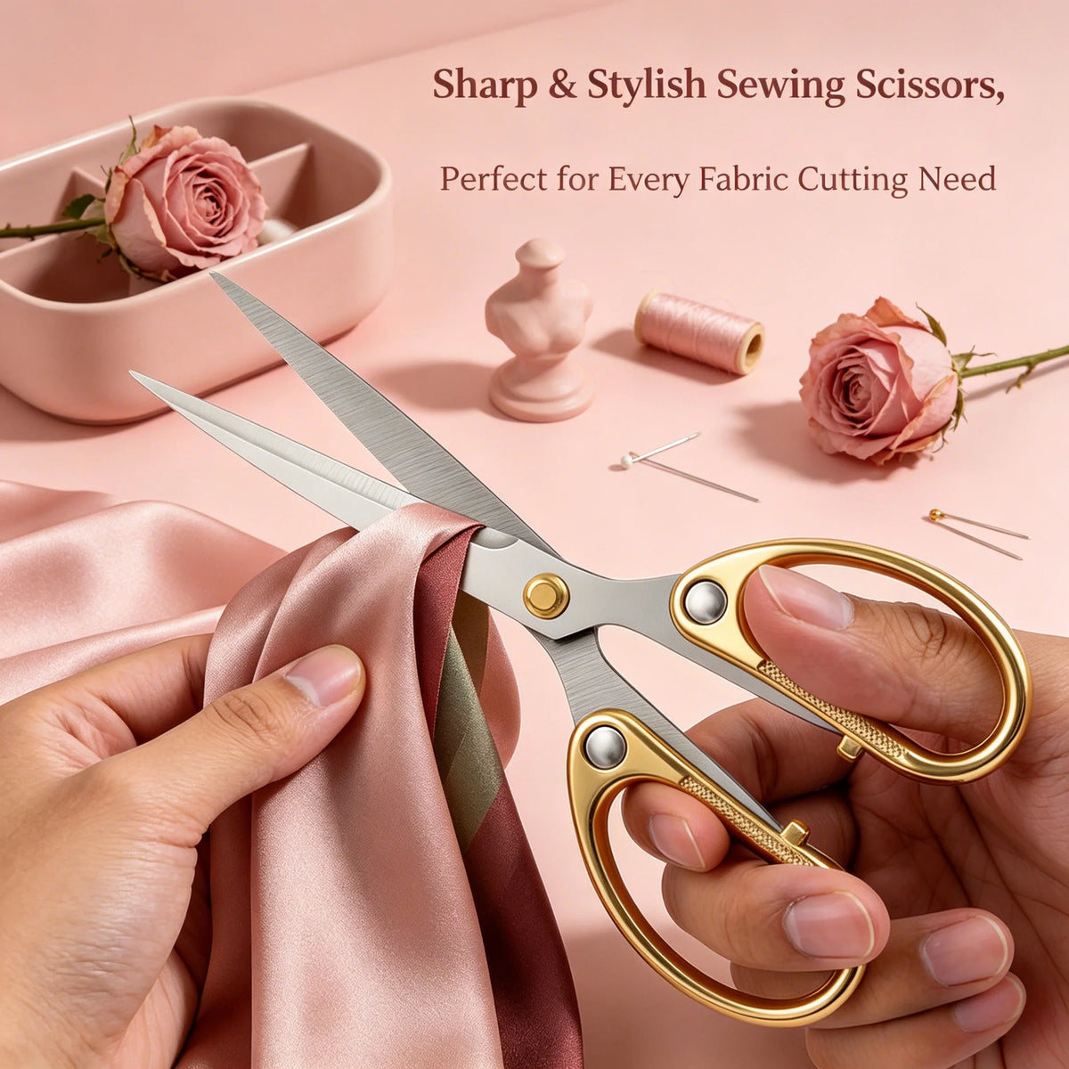 Premium Tailor & Embroidery Scissors – Stainless Steel 1 or 2 Pcs Tailor Scissors Axl