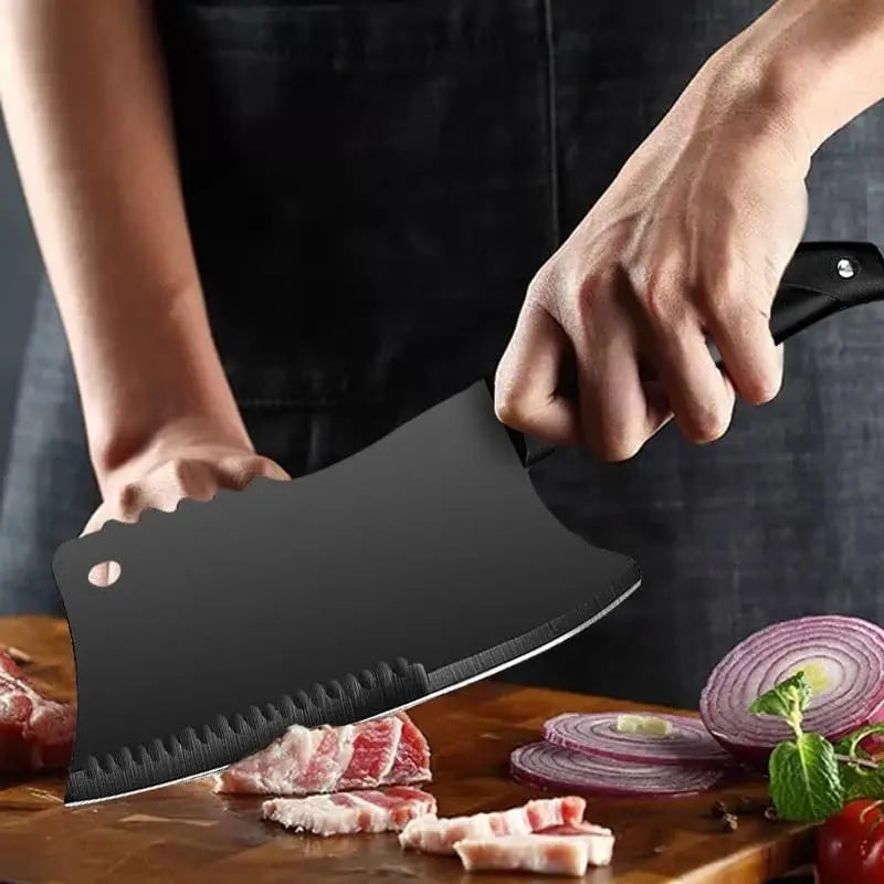 PLYS Meat Cleaver – Heavy Duty Stainless Steel Butcher Knife Meat Cleaver Knife Axl