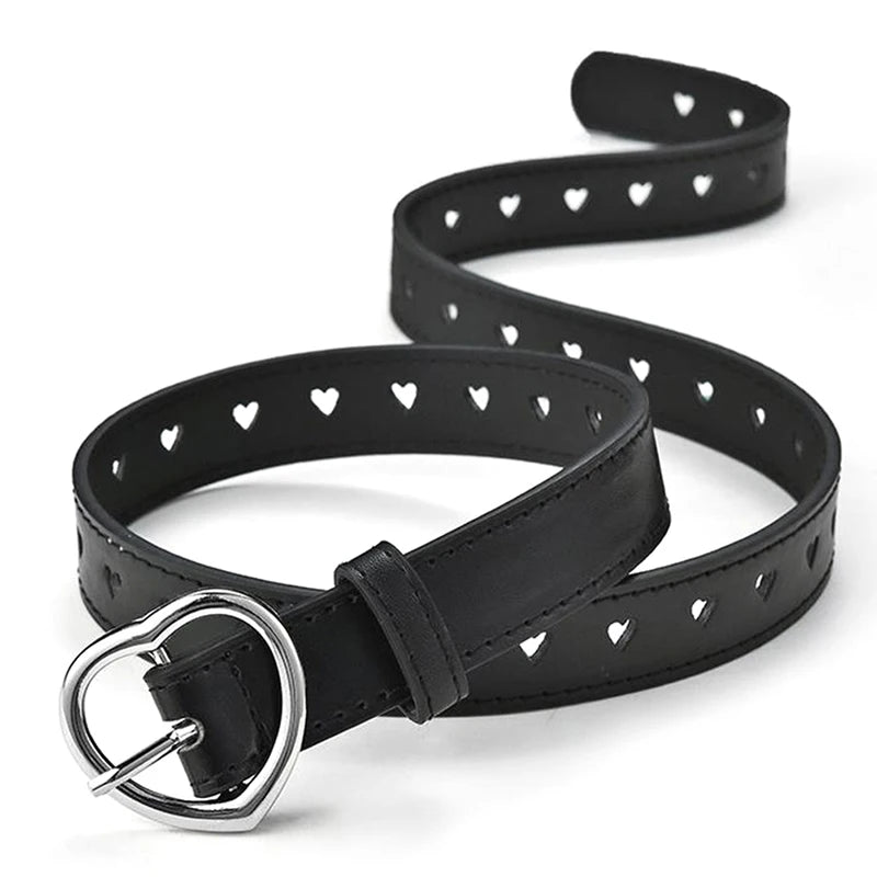 Skeleton Love Buckle PU Belt – Unisex Fashion Jeans Belt Fashion Belt Axl