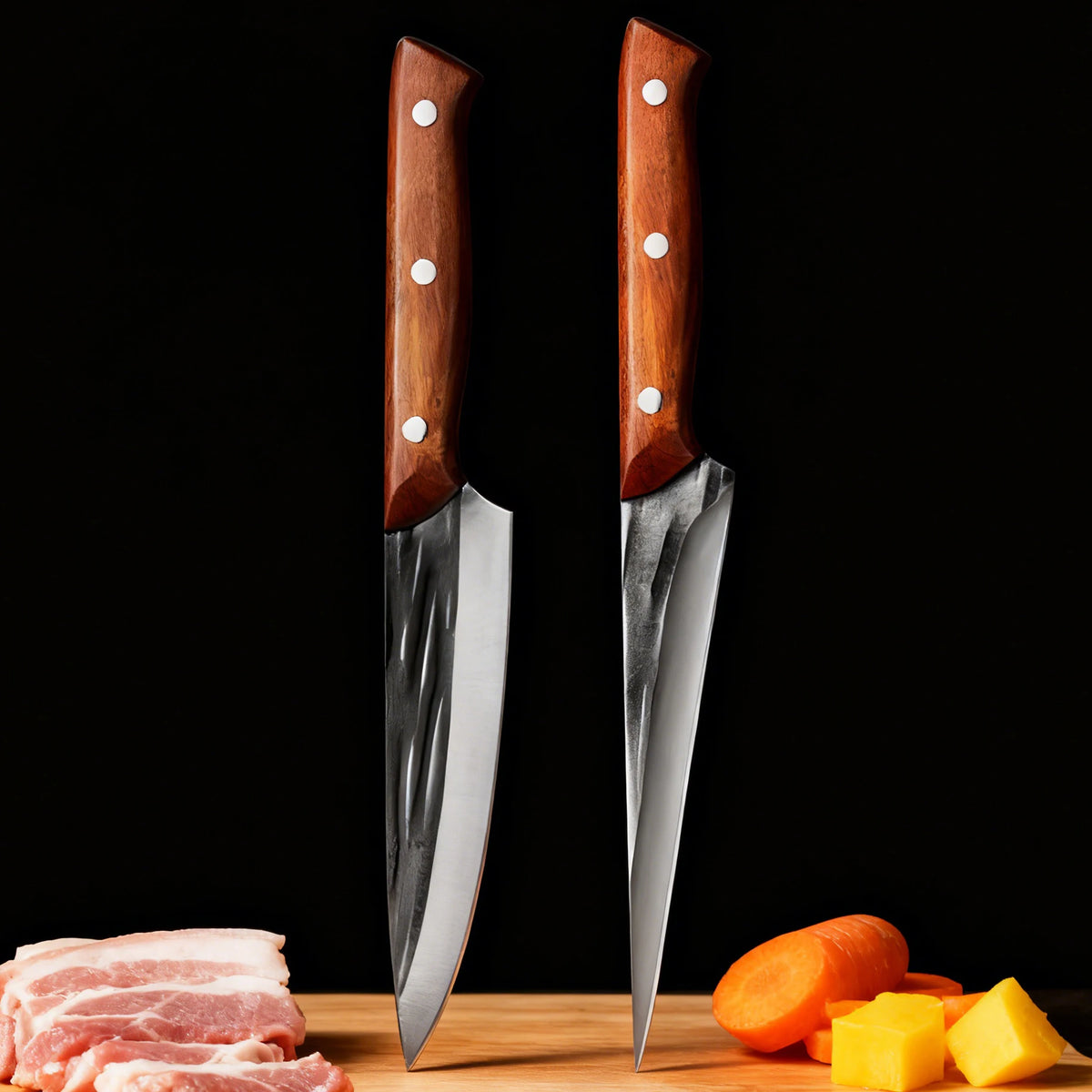 Handmade Forged Boning Knife with Wooden Handle | Kitchen Knife Boning Kitchen Knife Axl