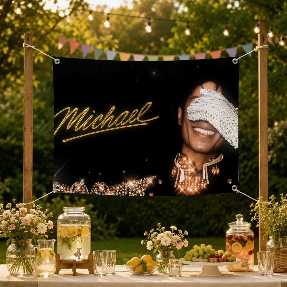 Michael Jackson Wall Flag Banner – Fan Décor Indoor & Outdoor Wall Flag Banner Axl
