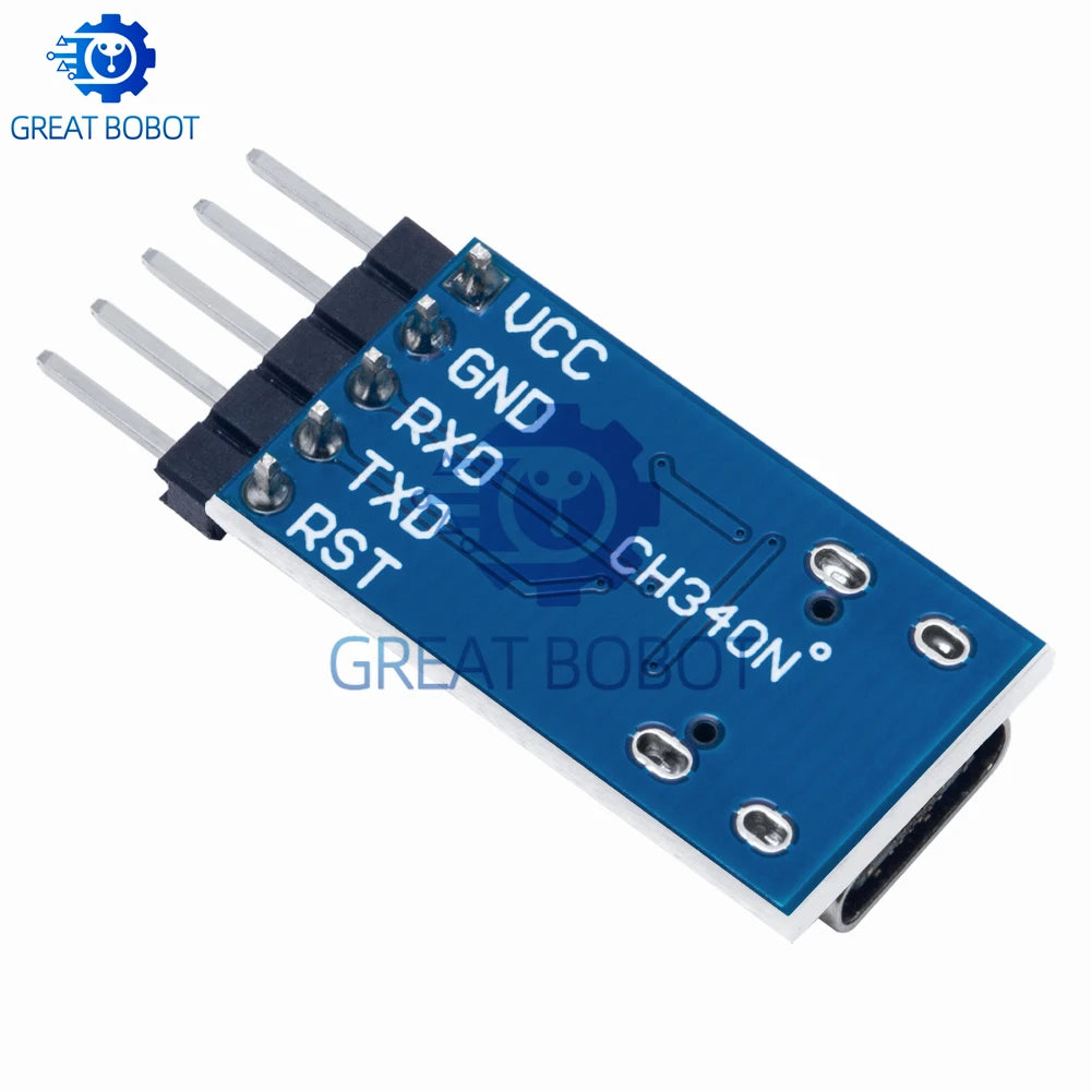 USB Type-C to TTL CH340N Serial Adapter Module 5V/3.3V USB Serial Adapter Axl