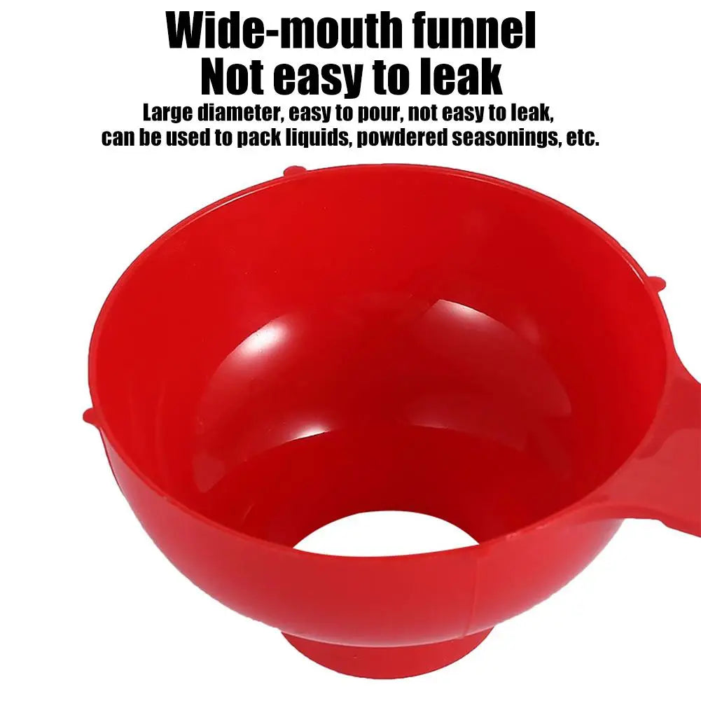 Wide Mouth Food Grade Plastic Funnel for Kitchen – 1-2 Pack Kitchen Funnel Axl