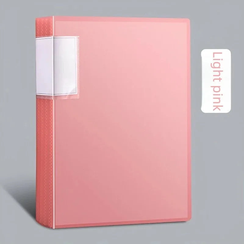 A4 Transparent File Folder – 100-Page Plastic Document Organizer Plastic File Folder Axl